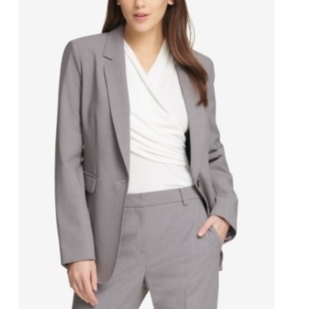 DKNY One-Button Blazer